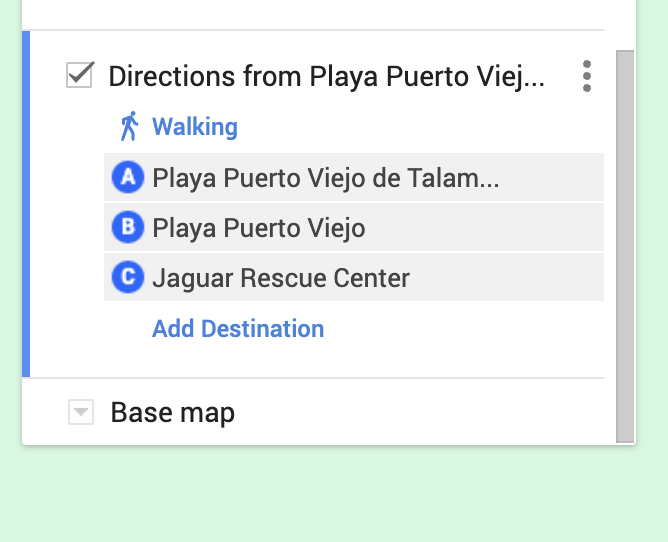 Plan your trip with Google My Maps