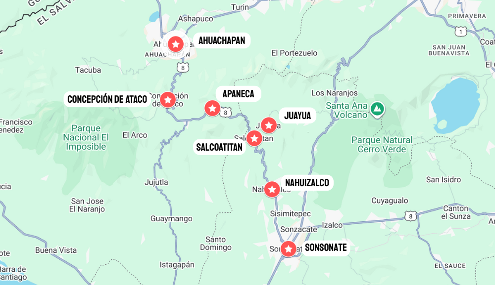 Ruta de las Flores map